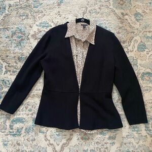 Women's Ann Taylor Factory Black Sweater Jacket